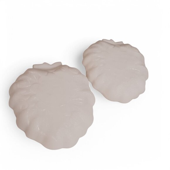 Vintage Hazel Atlas Milk Glass Strawberry Grape Candy Trinket Dishes – Set of 2 - Picture 9 of 13